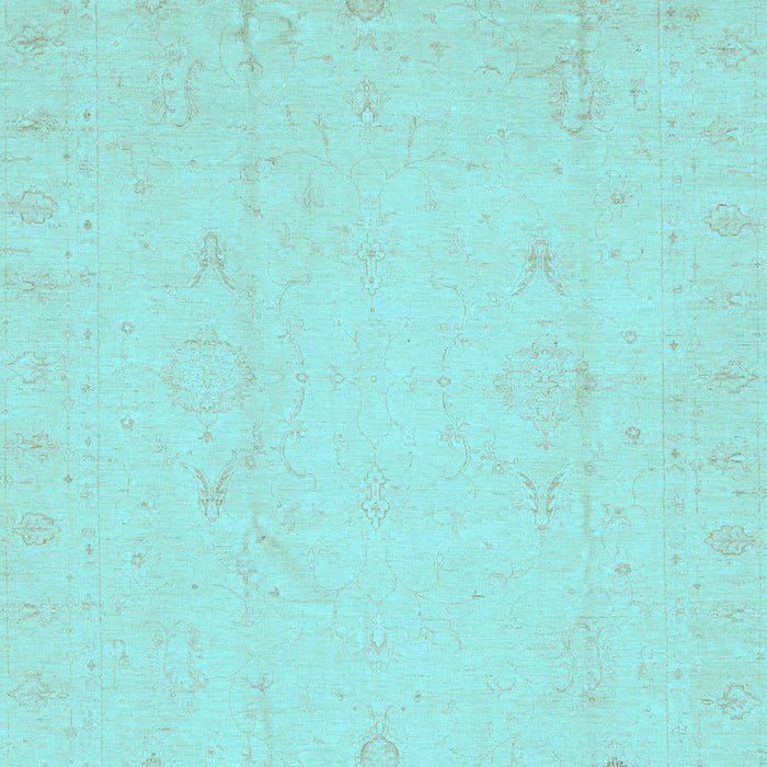 Machine Washable Oriental Light Blue Traditional Rug, wshabs4022lblu