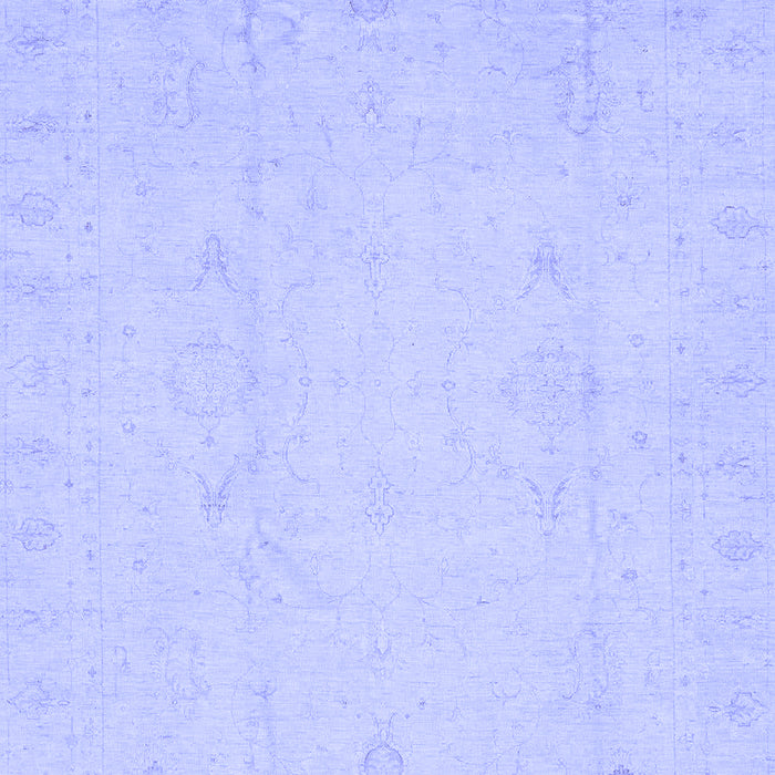 Machine Washable Oriental Blue Traditional Rug, wshabs4022blu