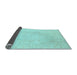 Sideview of Oriental Light Blue Traditional Rug, abs4022lblu