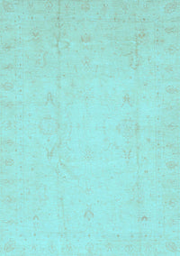 Oriental Light Blue Traditional Rug, abs4022lblu