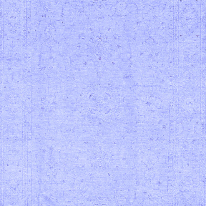 Machine Washable Oriental Blue Traditional Rug, wshabs4023blu