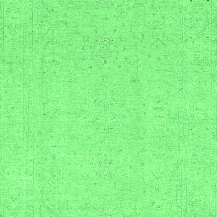 Machine Washable Oriental Emerald Green Traditional Area Rugs, wshabs4023emgrn