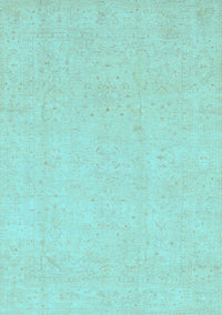 Oriental Light Blue Traditional Rug, abs4023lblu