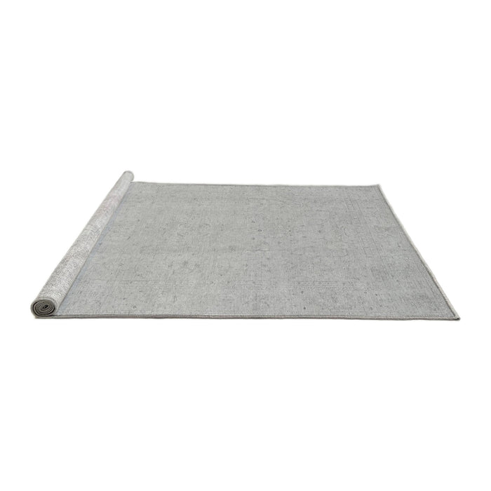 Sideview of Machine Washable Oriental Gray Traditional Rug, wshabs4023gry