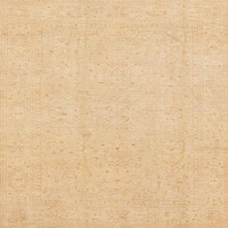 Square Abstract Yellow Oriental Rug, abs4023