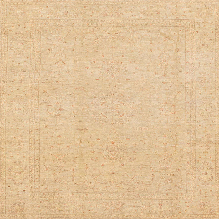 Square Machine Washable Abstract Yellow Rug, wshabs4023