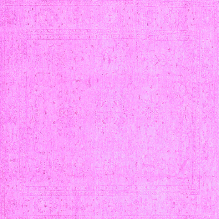 Square Machine Washable Oriental Purple Traditional Area Rugs, wshabs4023pur