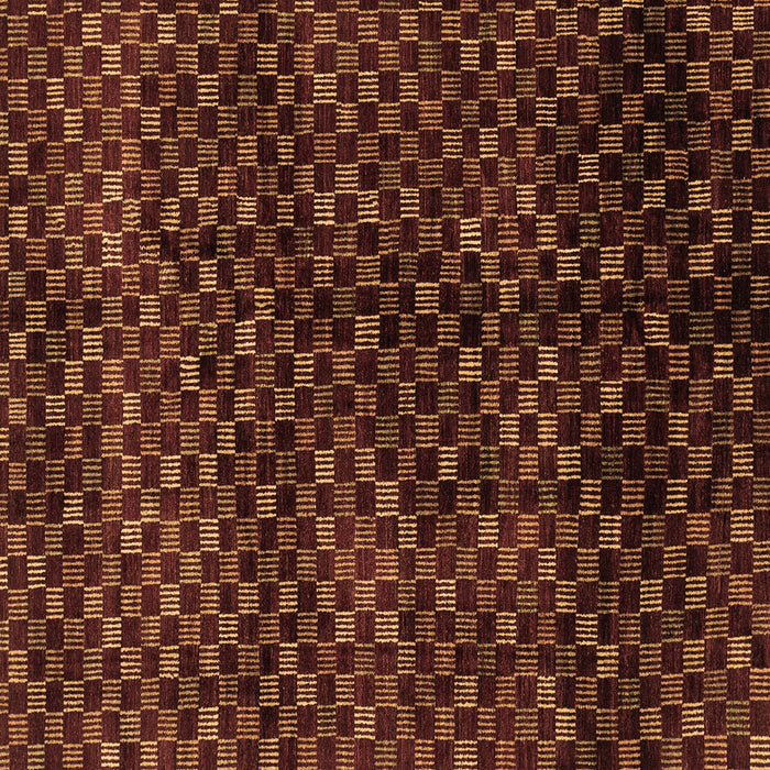 Square Abstract Brown Modern Rug, abs4024brn