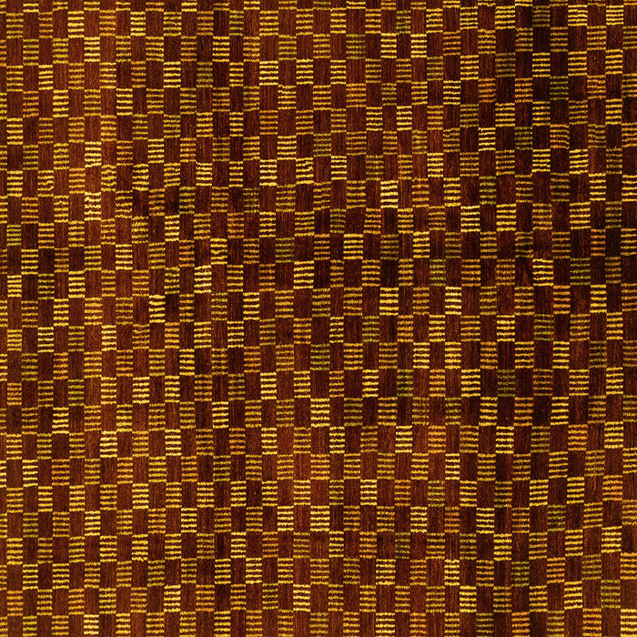 Square Machine Washable Abstract Yellow Modern Rug, wshabs4024yw