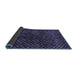 Sideview of Abstract Blue Modern Rug, abs4024blu