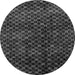 Round Machine Washable Abstract Gray Modern Rug, wshabs4024gry