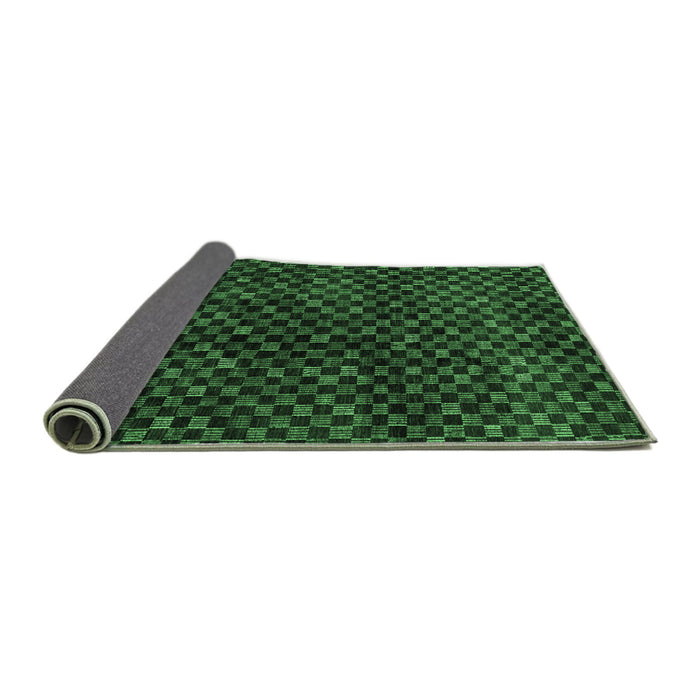 Sideview of Abstract Emerald Green Modern Rug, abs4024emgrn