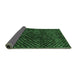 Sideview of Abstract Emerald Green Modern Rug, abs4024emgrn