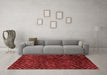 Modern Red Washable Rugs