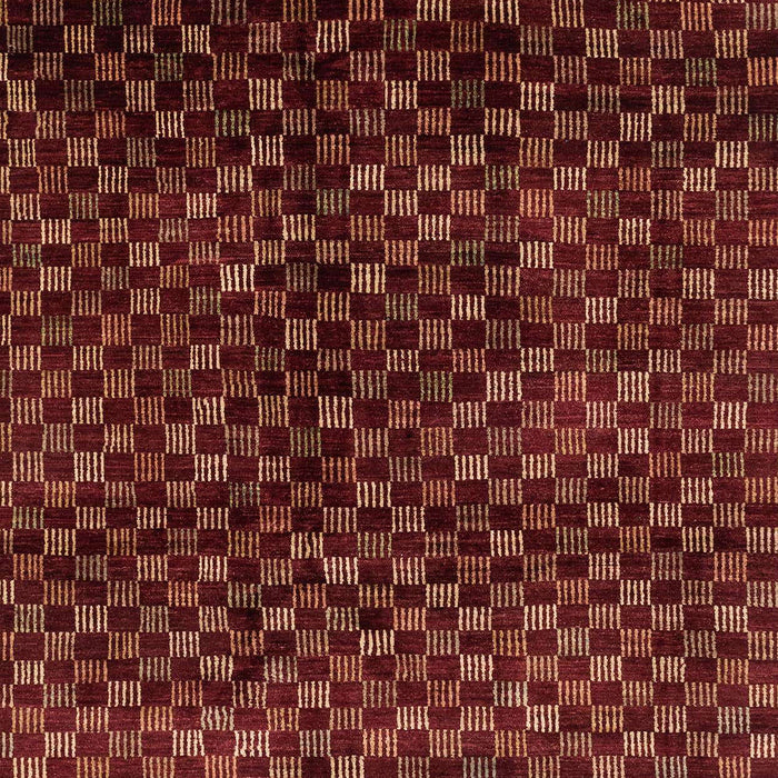 Machine Washable Abstract Chestnut Red Rug, wshabs4024