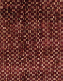 Abstract Chestnut Red Modern Rug, abs4024