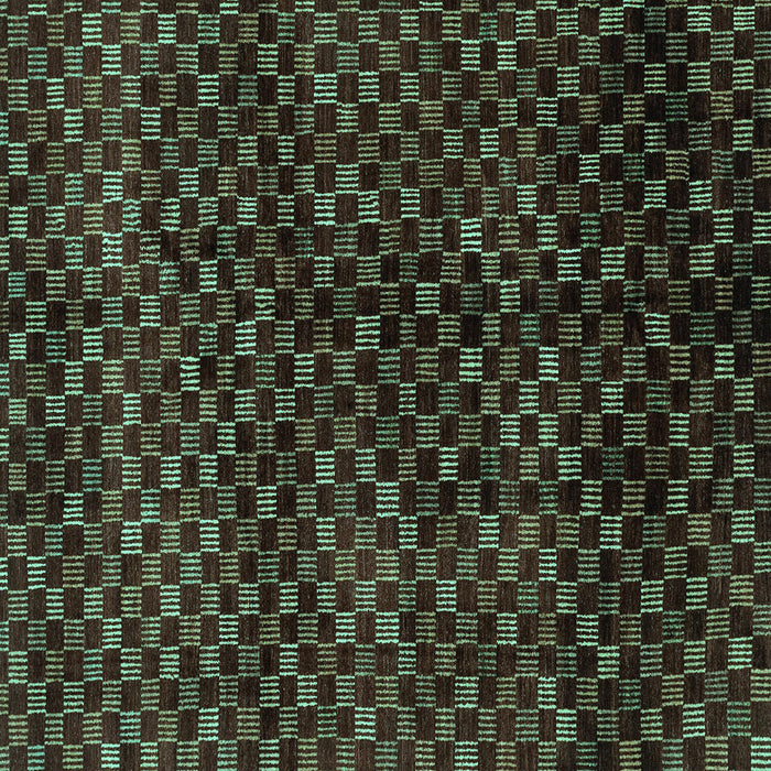 Square Abstract Turquoise Modern Rug, abs4024turq