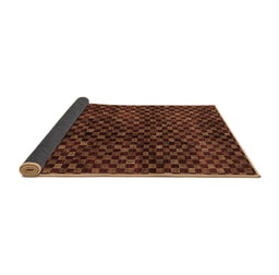 Sideview of Abstract Brown Modern Rug, abs4024brn
