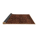 Sideview of Abstract Brown Modern Rug, abs4024brn