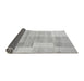 Sideview of Checkered Gray Modern Rug, abs4025gry