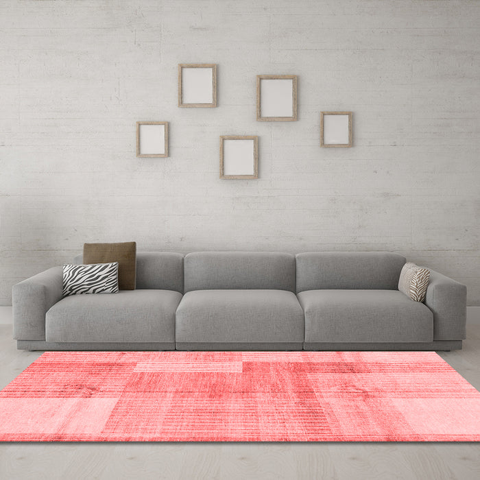 Modern Red Washable Rugs