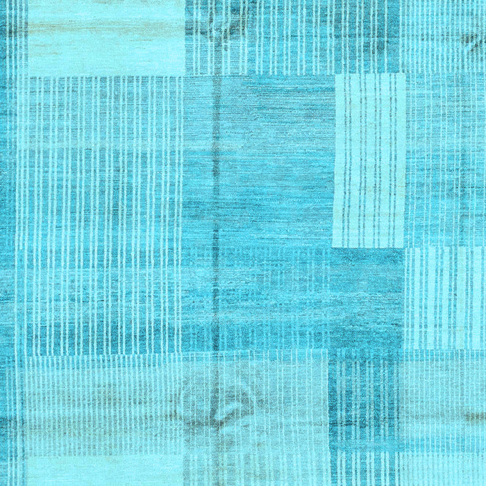 Checkered Light Blue Modern Rug, abs4025lblu