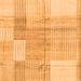 Square Machine Washable Checkered Orange Modern Area Rugs, wshabs4025org