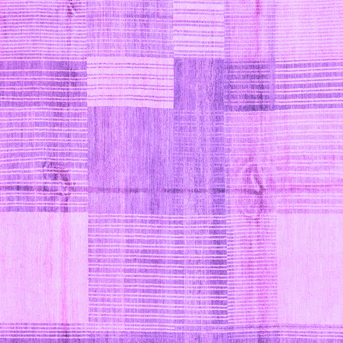 Square Machine Washable Checkered Purple Modern Area Rugs, wshabs4025pur