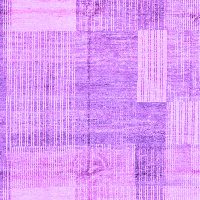 Machine Washable Checkered Purple Modern Area Rugs, wshabs4025pur
