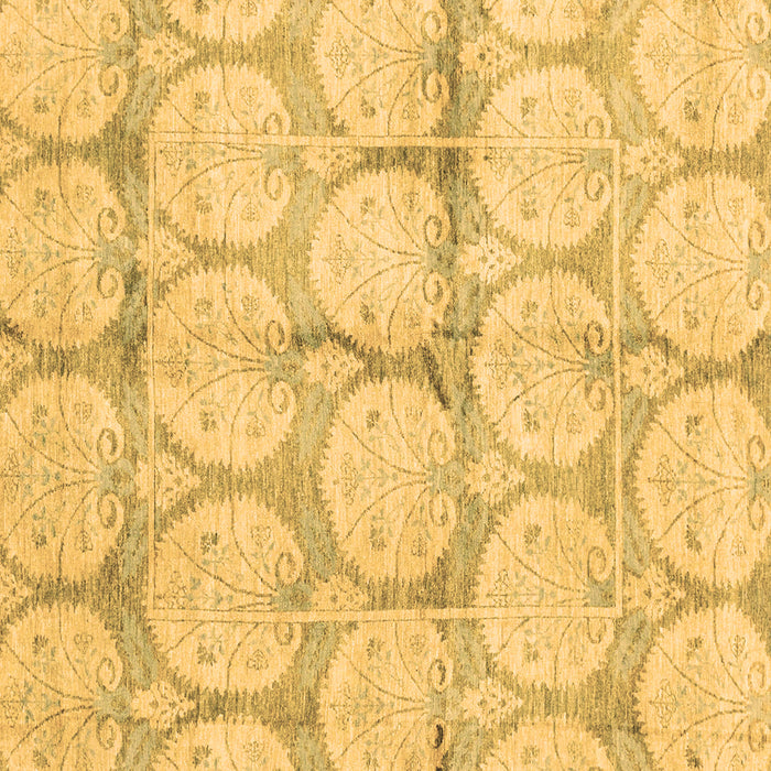 Square Machine Washable Oriental Brown Traditional Rug, wshabs4026brn