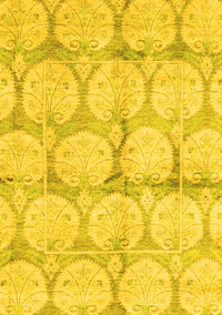 Oriental Yellow Traditional Rug, abs4026yw