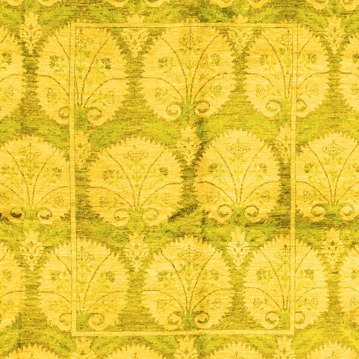 Oriental Yellow Traditional Rug, abs4026yw