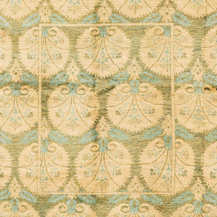 Machine Washable Abstract Gold Rug, wshabs4026