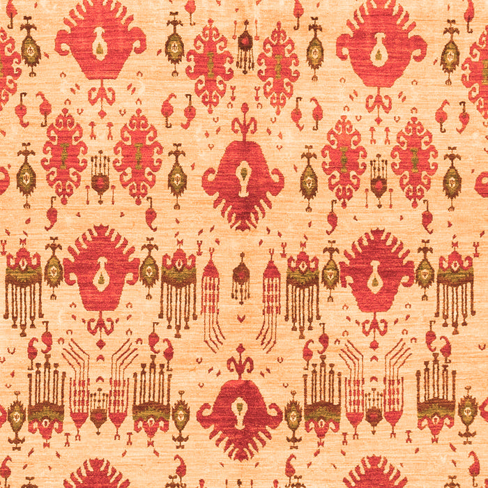 Machine Washable Abstract Orange Modern Area Rugs, wshabs4027org