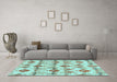 Machine Washable Abstract Light Blue Modern Rug in a Living Room, wshabs4027lblu