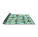 Sideview of Abstract Light Blue Modern Rug, abs4027lblu