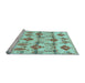 Sideview of Machine Washable Abstract Light Blue Modern Rug, wshabs4027lblu