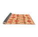 Sideview of Abstract Orange Modern Rug, abs4027org