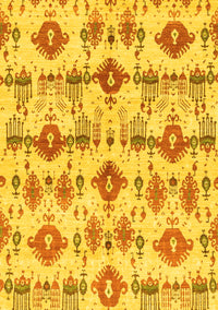 Abstract Yellow Modern Rug, abs4027yw