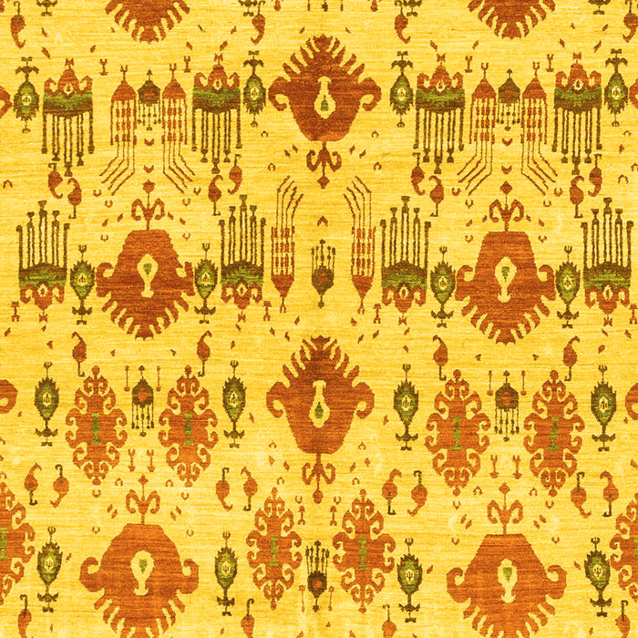 Abstract Yellow Modern Rug, abs4027yw