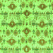 Square Machine Washable Abstract Green Modern Area Rugs, wshabs4027grn