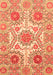 Abstract Orange Modern Rug, abs4028org