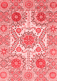 Abstract Red Modern Rug, abs4028red