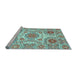 Sideview of Machine Washable Abstract Light Blue Modern Rug, wshabs4028lblu