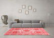 Modern Red Washable Rugs