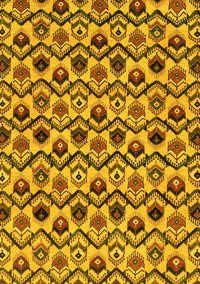 Abstract Yellow Modern Rug, abs4029yw