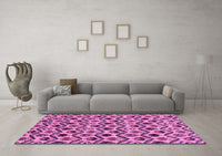 Machine Washable Abstract Purple Modern Rug, wshabs4029pur