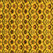 Square Machine Washable Abstract Yellow Modern Rug, wshabs4029yw