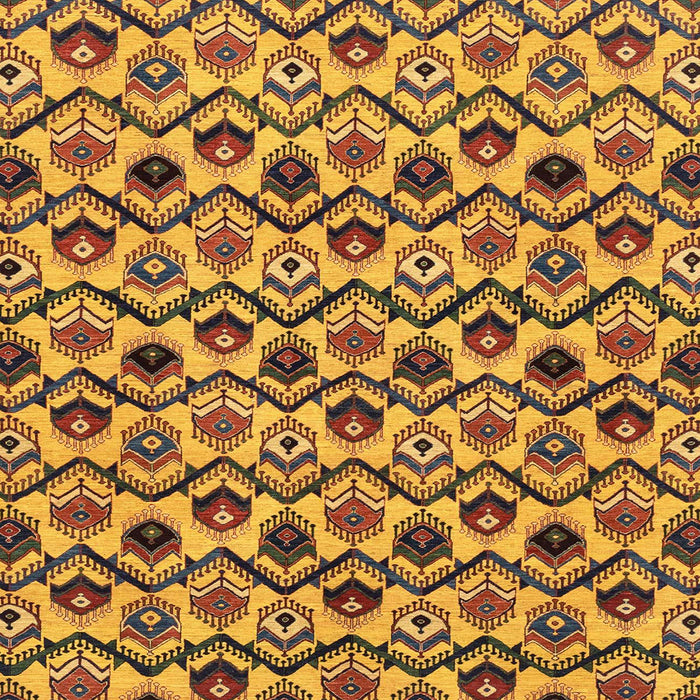 Square Abstract Red Brown Modern Rug, abs4029