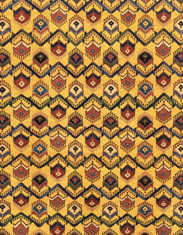 Abstract Red Brown Modern Rug, abs4029
